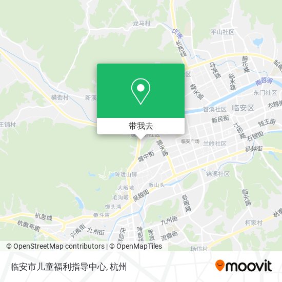 临安市儿童福利指导中心地图
