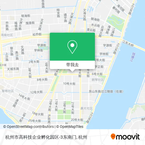 杭州市高科技企业孵化园区-3东南门地图