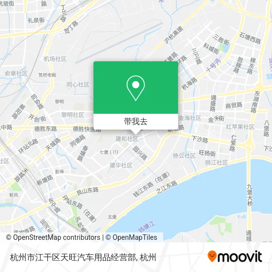 杭州市江干区天旺汽车用品经营部地图