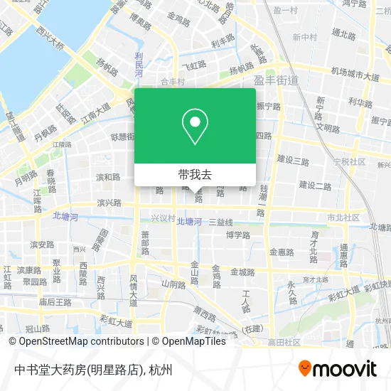 中书堂大药房(明星路店)地图
