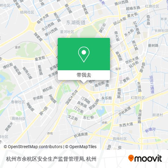 杭州市余杭区安全生产监督管理局地图