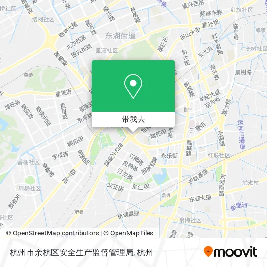 杭州市余杭区安全生产监督管理局地图