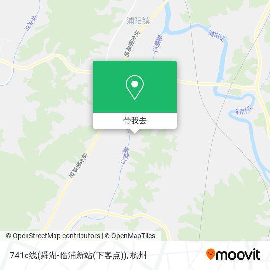 741c线(舜湖-临浦新站(下客点))地图
