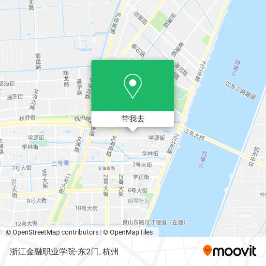 浙江金融职业学院-东2门地图