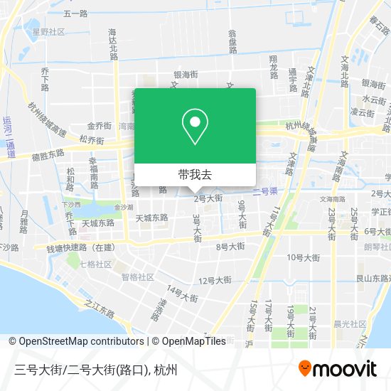 三号大街/二号大街(路口)地图