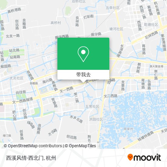 西溪风情-西北门地图