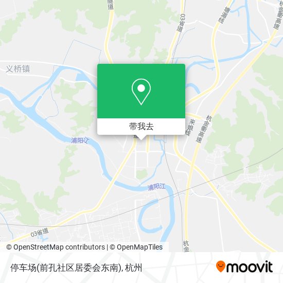 停车场(前孔社区居委会东南)地图