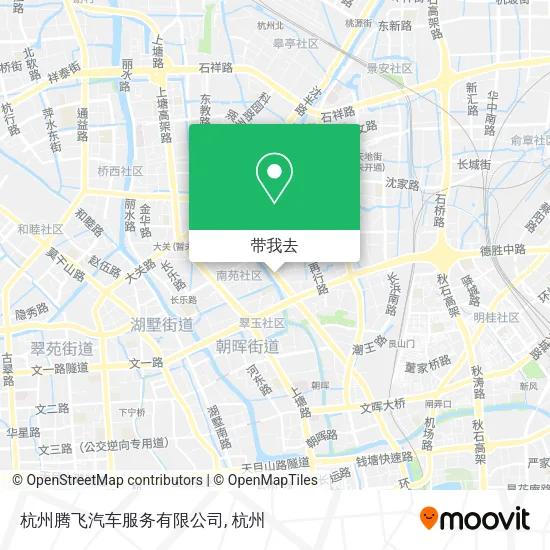 杭州腾飞汽车服务有限公司地图