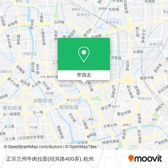 正宗兰州牛肉拉面(绍兴路400弄)地图