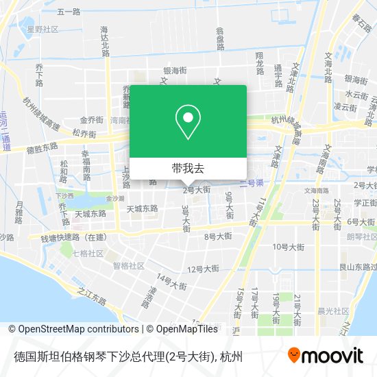德国斯坦伯格钢琴下沙总代理(2号大街)地图