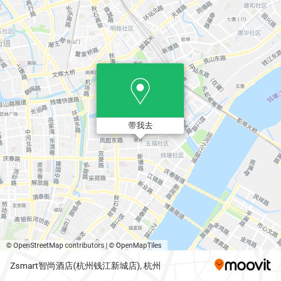 Zsmart智尚酒店(杭州钱江新城店)地图