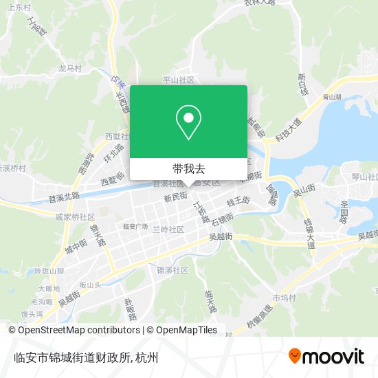 临安市锦城街道财政所地图