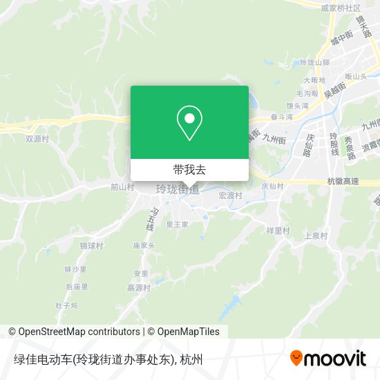 绿佳电动车(玲珑街道办事处东)地图