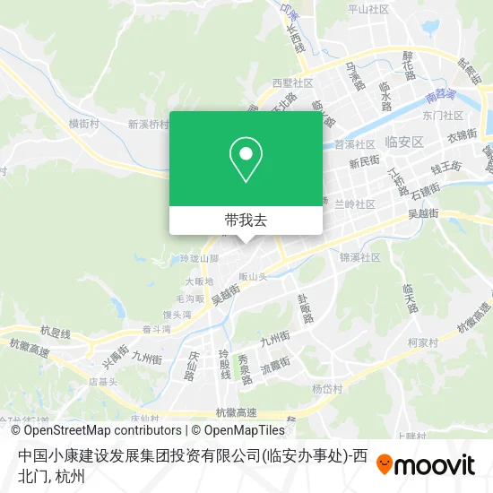 中国小康建设发展集团投资有限公司(临安办事处)-西北门地图