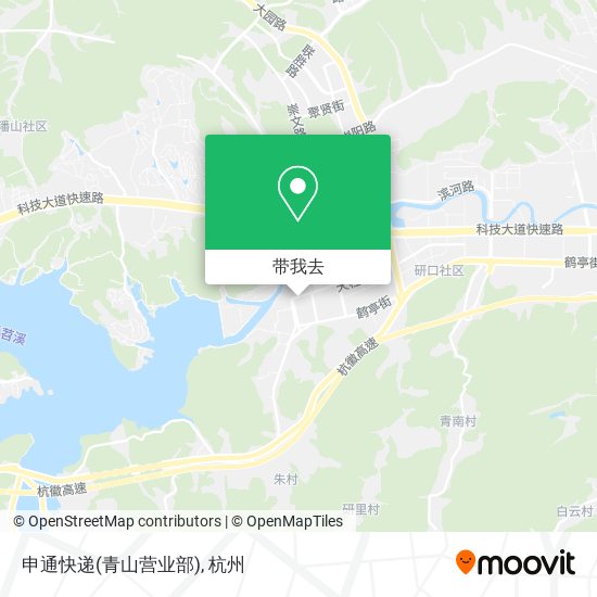 申通快递(青山营业部)地图