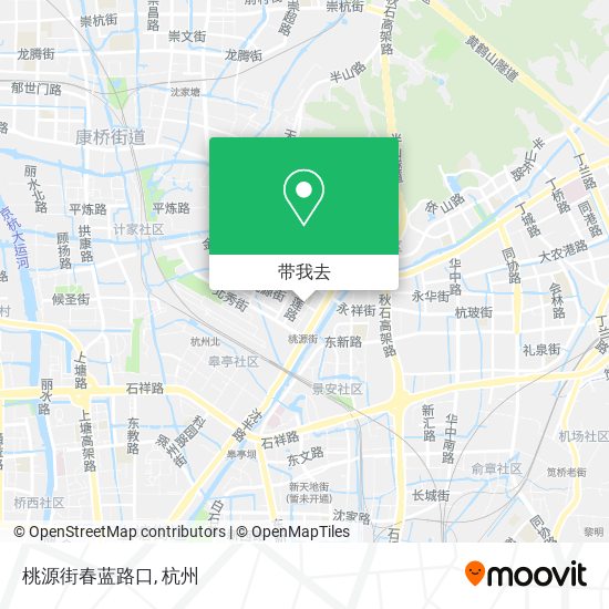 桃源街春蓝路口地图