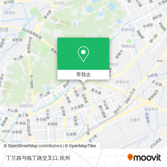 丁兰路与临丁路交叉口地图
