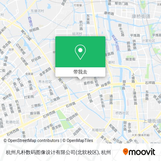 杭州凡朴数码图像设计有限公司(北软校区)地图