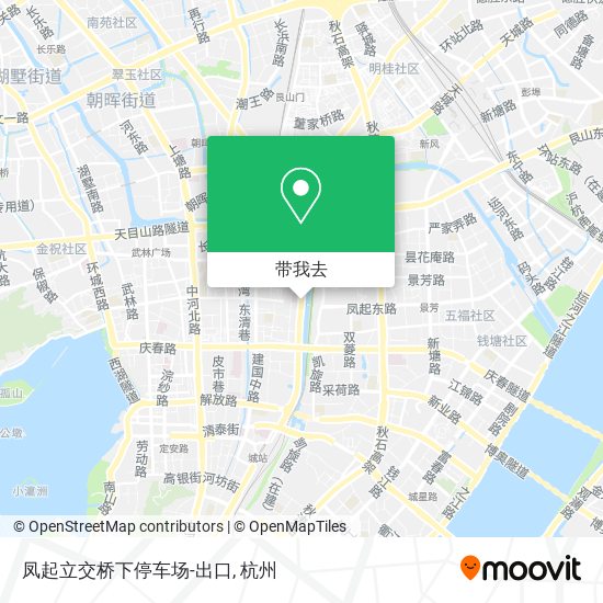 凤起立交桥下停车场-出口地图