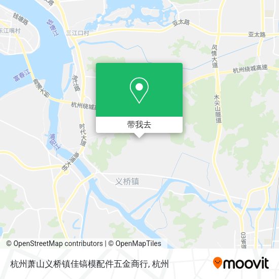 杭州萧山义桥镇佳镐模配件五金商行地图