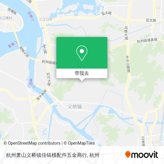 杭州萧山义桥镇佳镐模配件五金商行地图