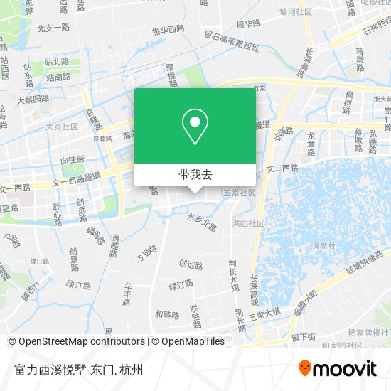 富力西溪悦墅-东门地图