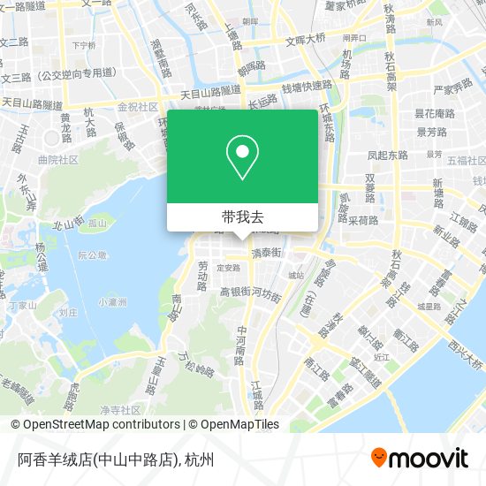 阿香羊绒店(中山中路店)地图