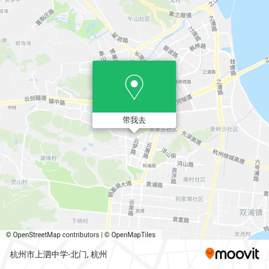 杭州市上泗中学-北门地图