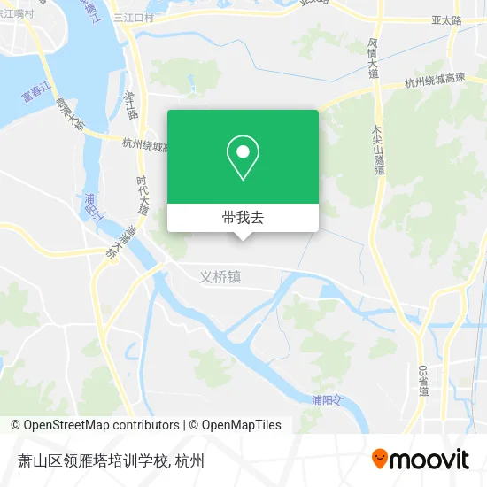 萧山区领雁塔培训学校地图