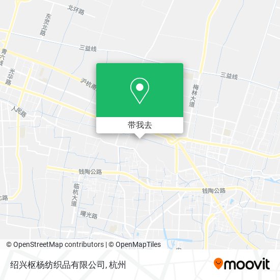 绍兴枢杨纺织品有限公司地图