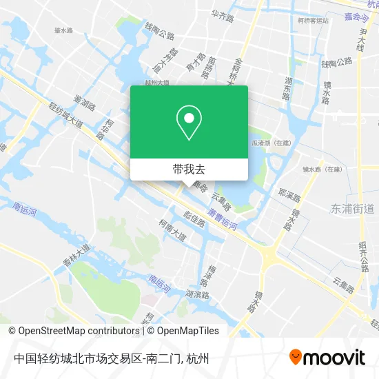 中国轻纺城北市场交易区-南二门地图