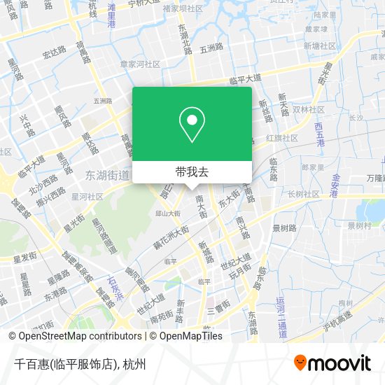 千百惠(临平服饰店)地图