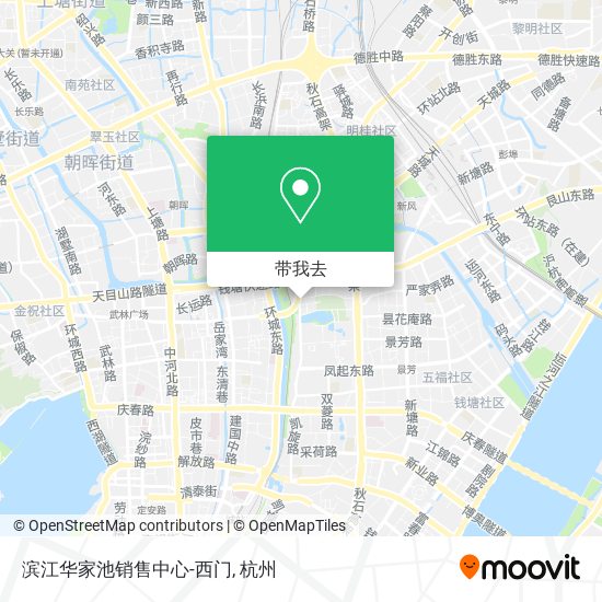 滨江华家池销售中心-西门地图