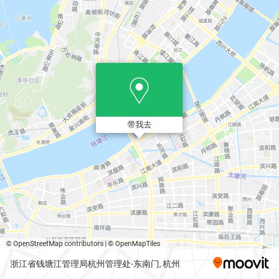 浙江省钱塘江管理局杭州管理处-东南门地图