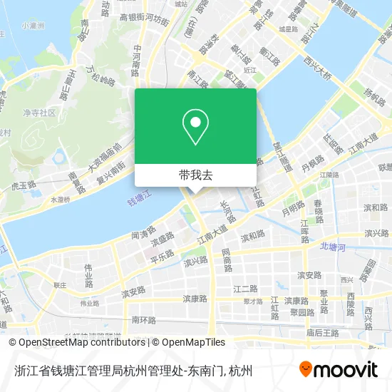 浙江省钱塘江管理局杭州管理处-东南门地图