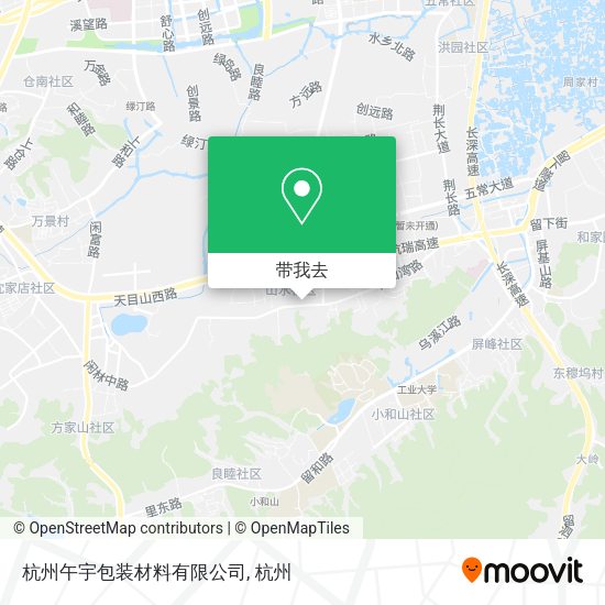 杭州午宇包装材料有限公司地图