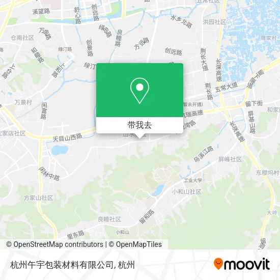 杭州午宇包装材料有限公司地图