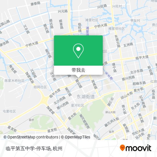 临平第五中学-停车场地图