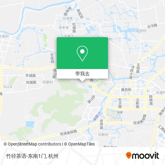 竹径茶语-东南1门地图