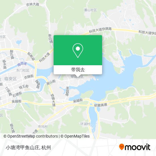 小塘湾甲鱼山庄地图