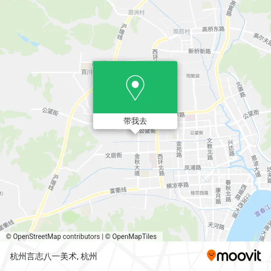 杭州言志八一美术地图