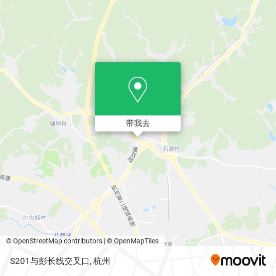 S201与彭长线交叉口地图
