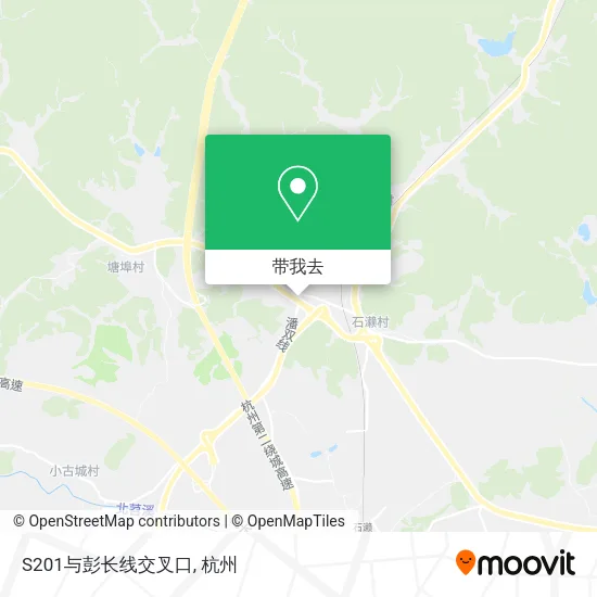 S201与彭长线交叉口地图