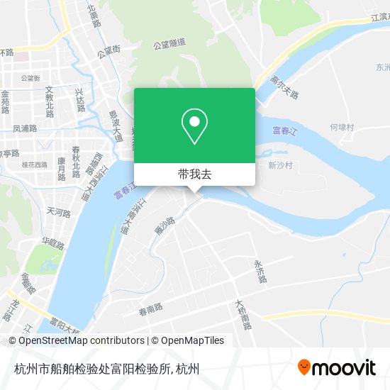 杭州市船舶检验处富阳检验所地图