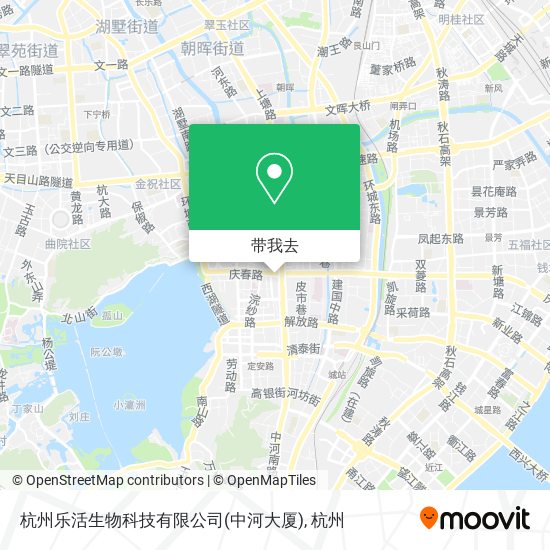 杭州乐活生物科技有限公司(中河大厦)地图