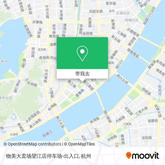 物美大卖场望江店停车场-出入口地图
