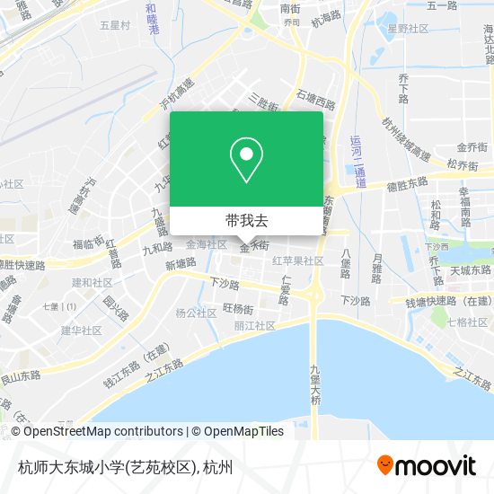 杭师大东城小学(艺苑校区)地图