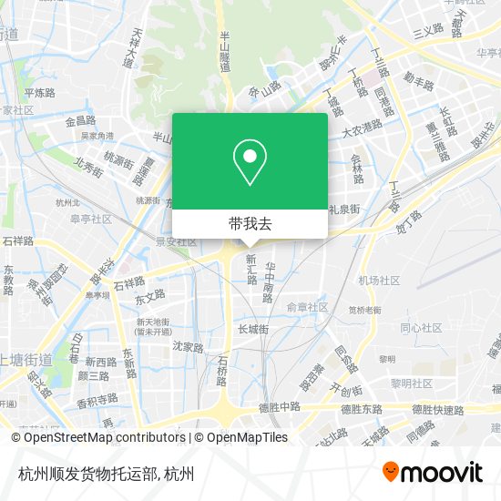 杭州顺发货物托运部地图