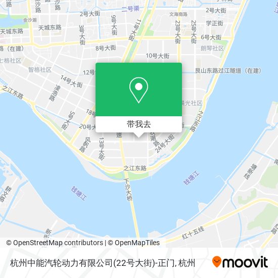 杭州中能汽轮动力有限公司(22号大街)-正门地图