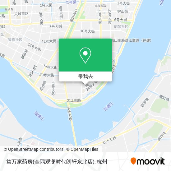 益万家药房(金隅观澜时代朗轩东北店)地图